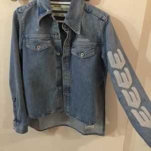 Off-White Virgil Abloh Embroidered Denim Jacket